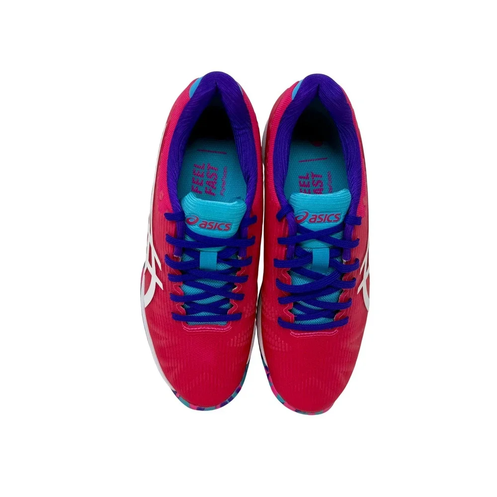 Asics Solution Speed FF Tennis Shoes Pink Blue 1042A130 Women's Size 8 FlyteFoam